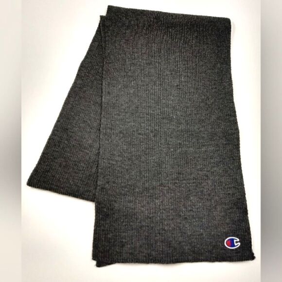 Champion Long Winter Knit Scarf Logo Men's Ladies Women - Picture 8 of 8